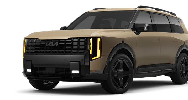 Left facing Telluride X-Line EX AWD trim vehicle image in Terrain Brown Matte.