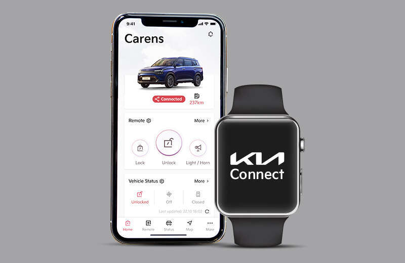 Live car tracking feature-Kia Connect