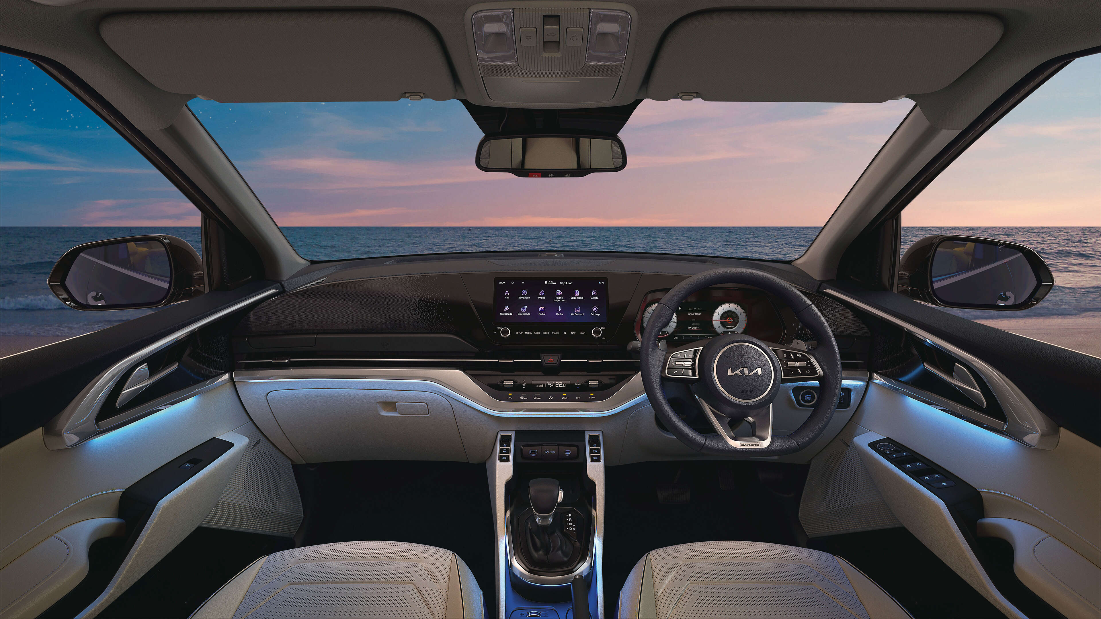 Kia Carens Interior image-Dashboard Design