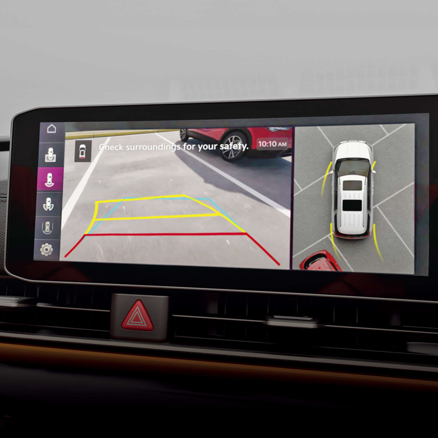 Kia Carnival 360-Degree-Camera features with Blind View Monitor