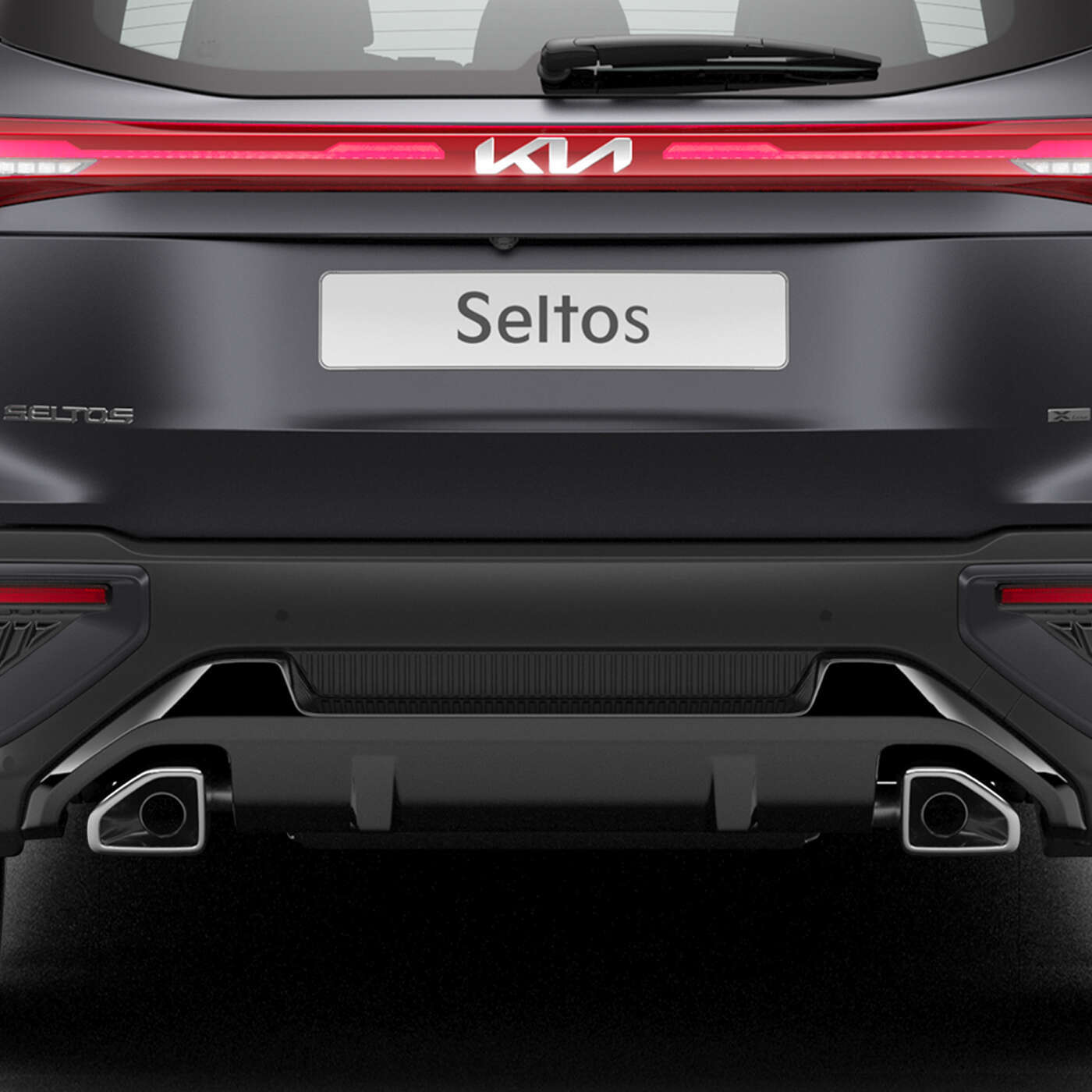 Kia Seltos X Line with Dual Exhaust System