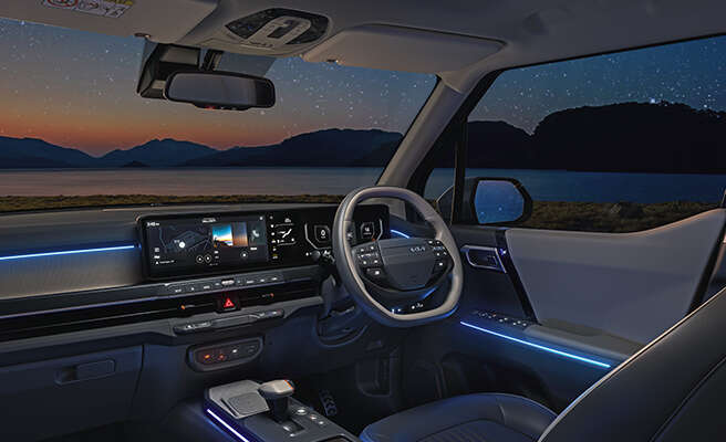 2024 Kia Syros interior dashboard view