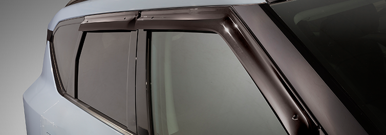 Slimline Weathershield Set - Gloss Black