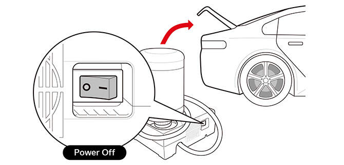 Illustration showing the compressor