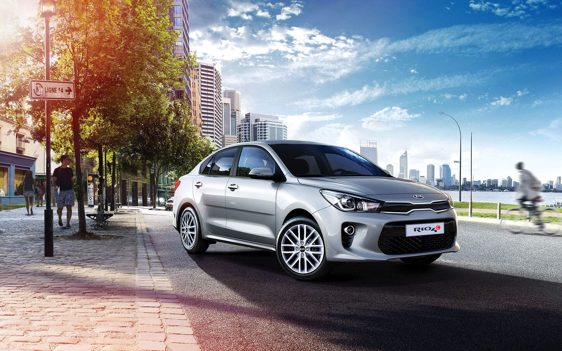 Глушитель kia rio 4