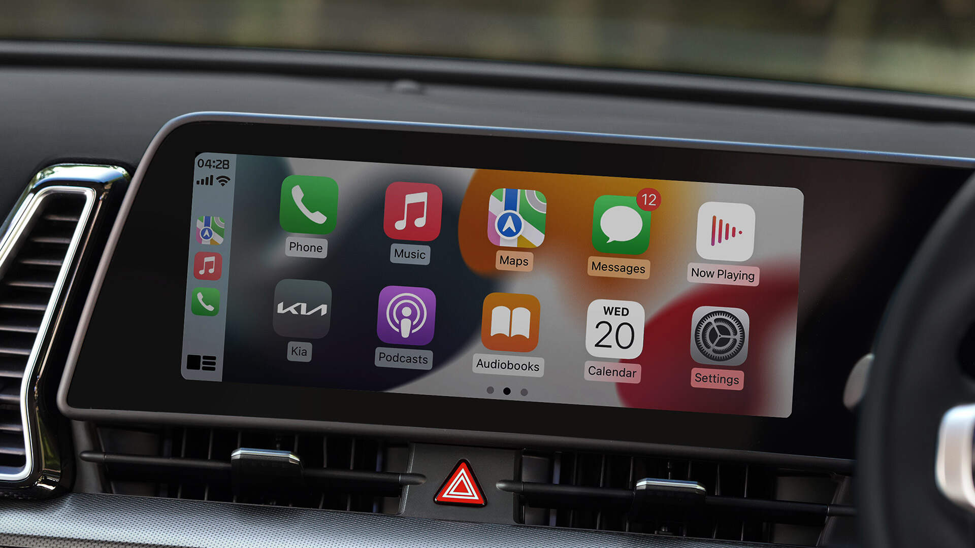 Close-up of Sportage Infotainment System