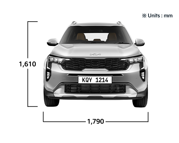 kia-sonet-white-dimensions-front-m