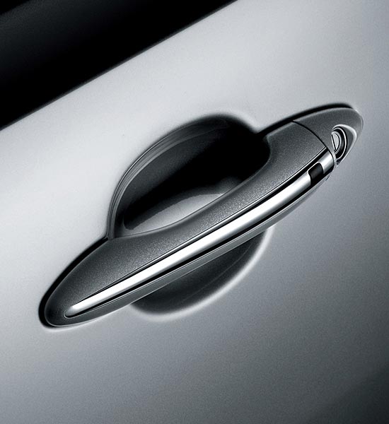 Chrome outside door handles