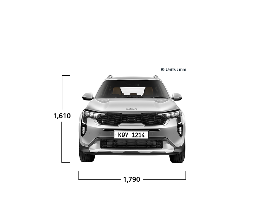 kia-sonet-white-dimensions-front-w