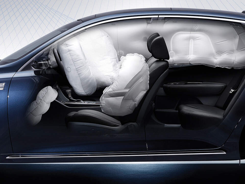 Airbags de la Kia Optima Hybride Rechargeable