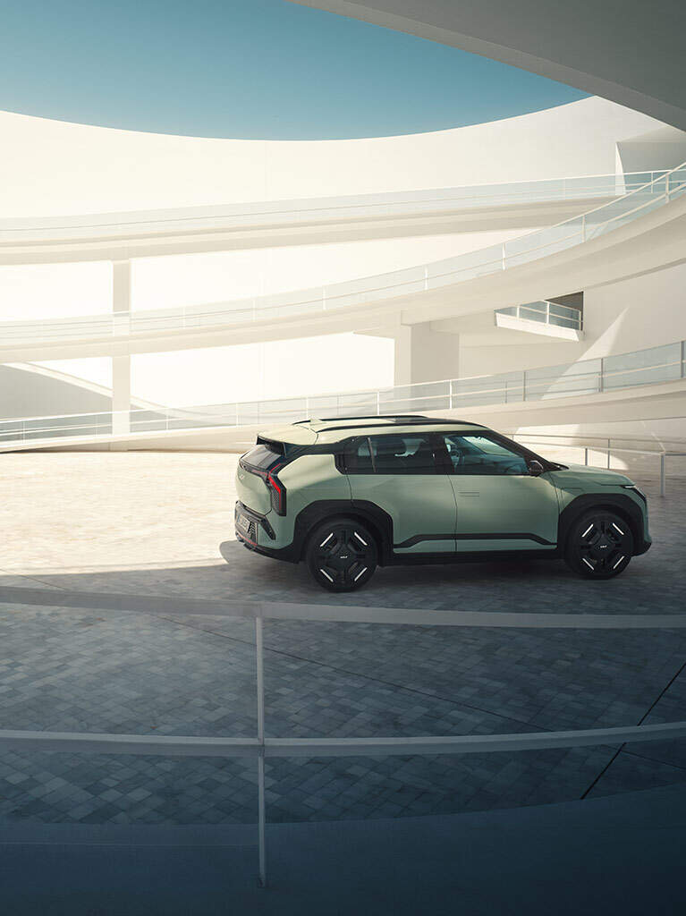 Architecture plateforme modulaire globale électrique de Kia EV3