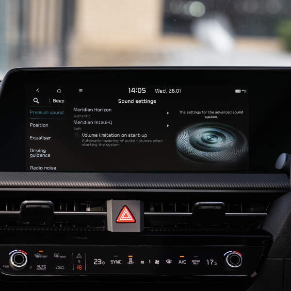 Infotainment system in a Kia