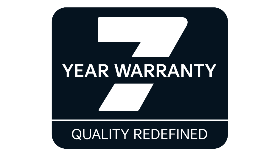 seven year warranty or 100,000 miles of stress free driving