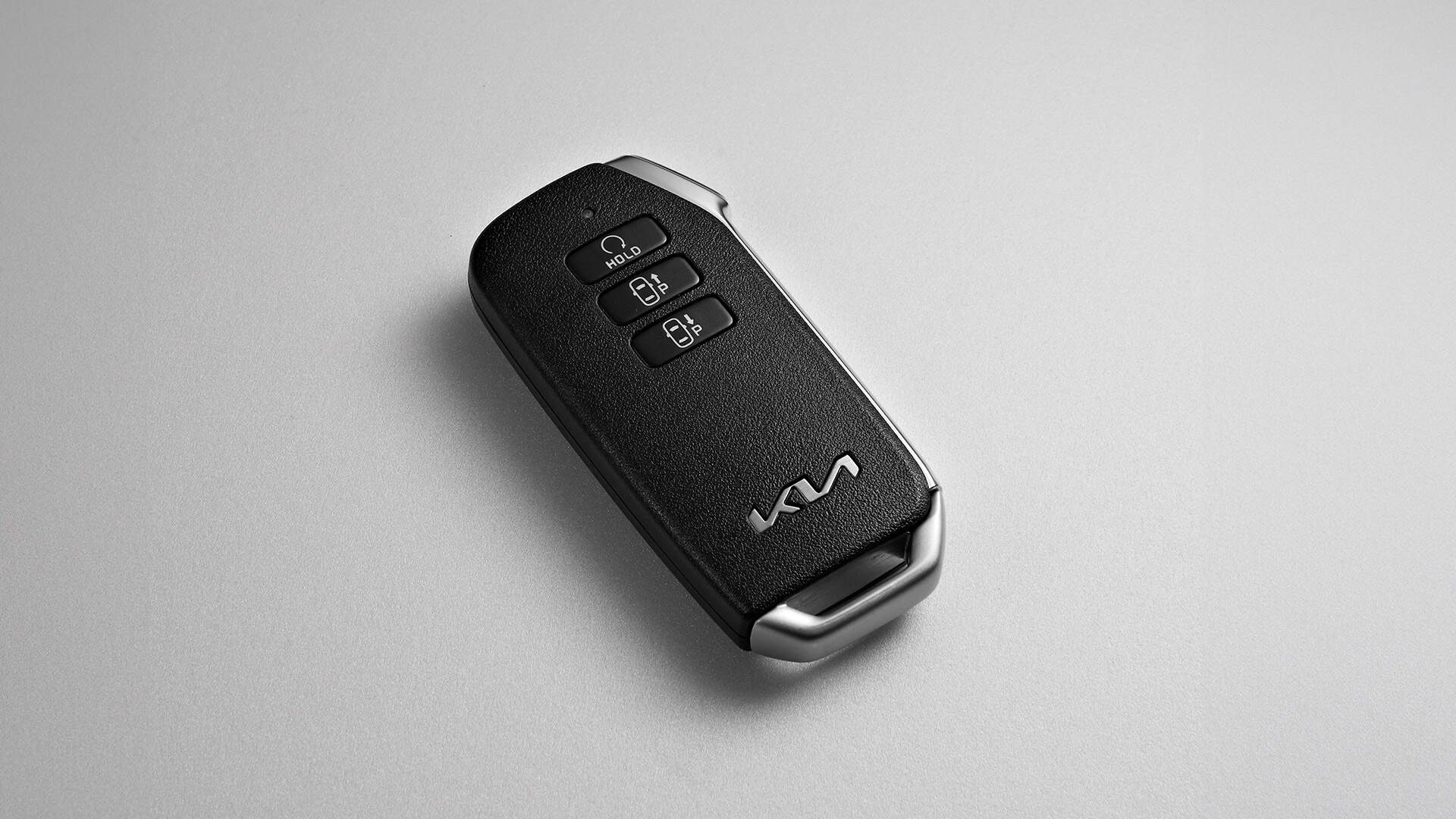 Key fob on white leather